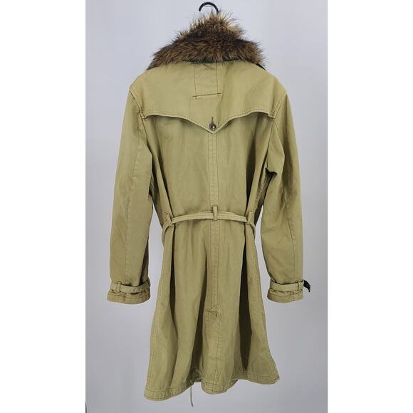 Z Brand Vintage double breasted trench coat Socal USA beige Size Large Old Money - Picture 2 of 14